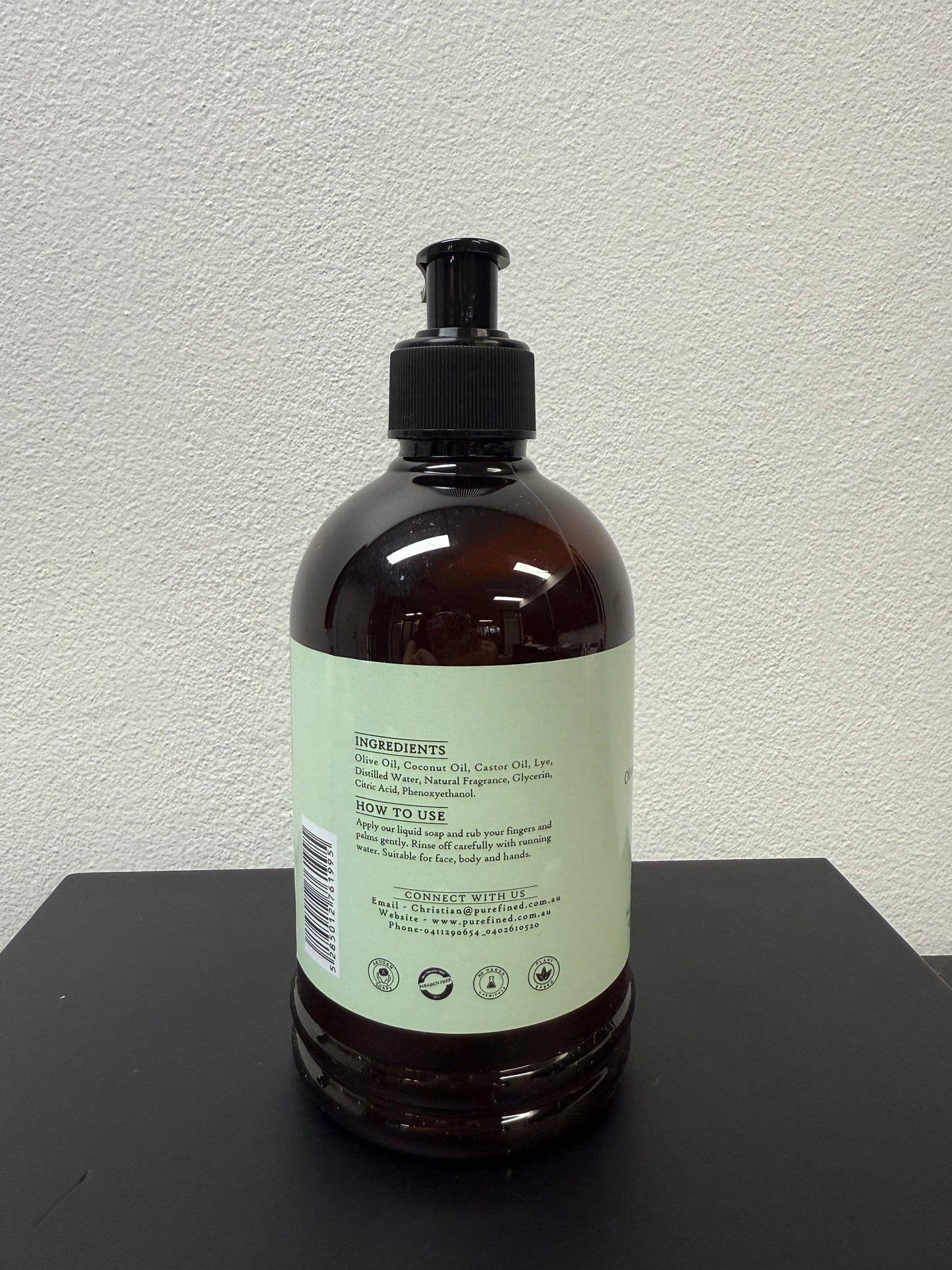 Olive Oil Mint Liquid Hand Soap 500ml