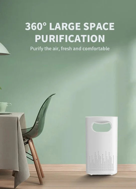 HEPA Filter Air Purifier with Activated Carbon - Portable USB