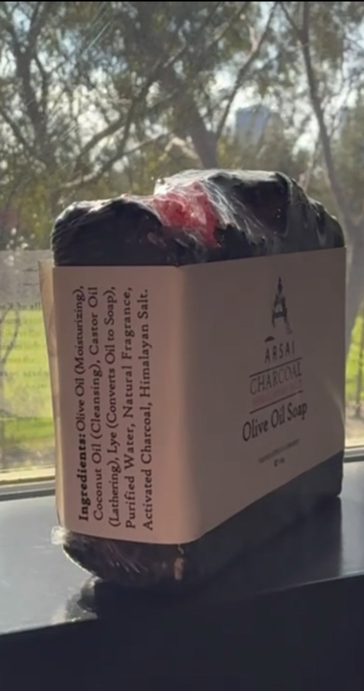 Arsai Olive Oil Charcoal Bar Soap