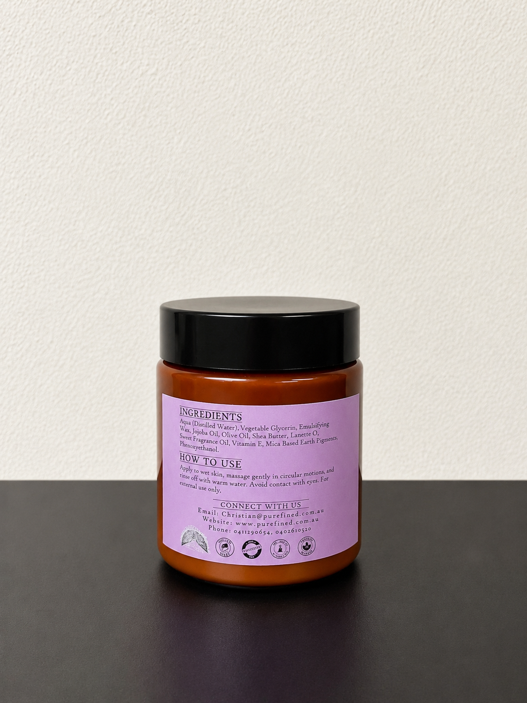 Moisturising Olive and Violet Body Butter 250g