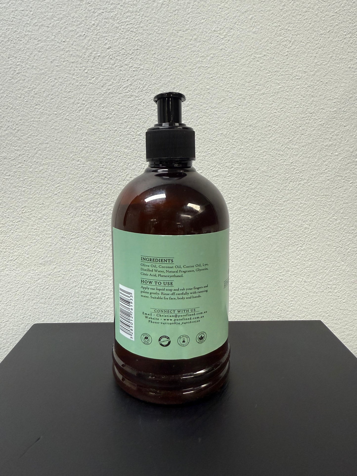 Olive Oil Lemon Grass and Green Tea Liquid Hand Soap 500ml