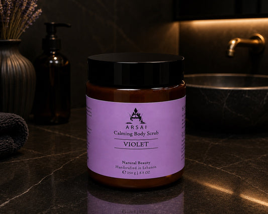 Exfoliating Olive and Violet Body Scrub 250g