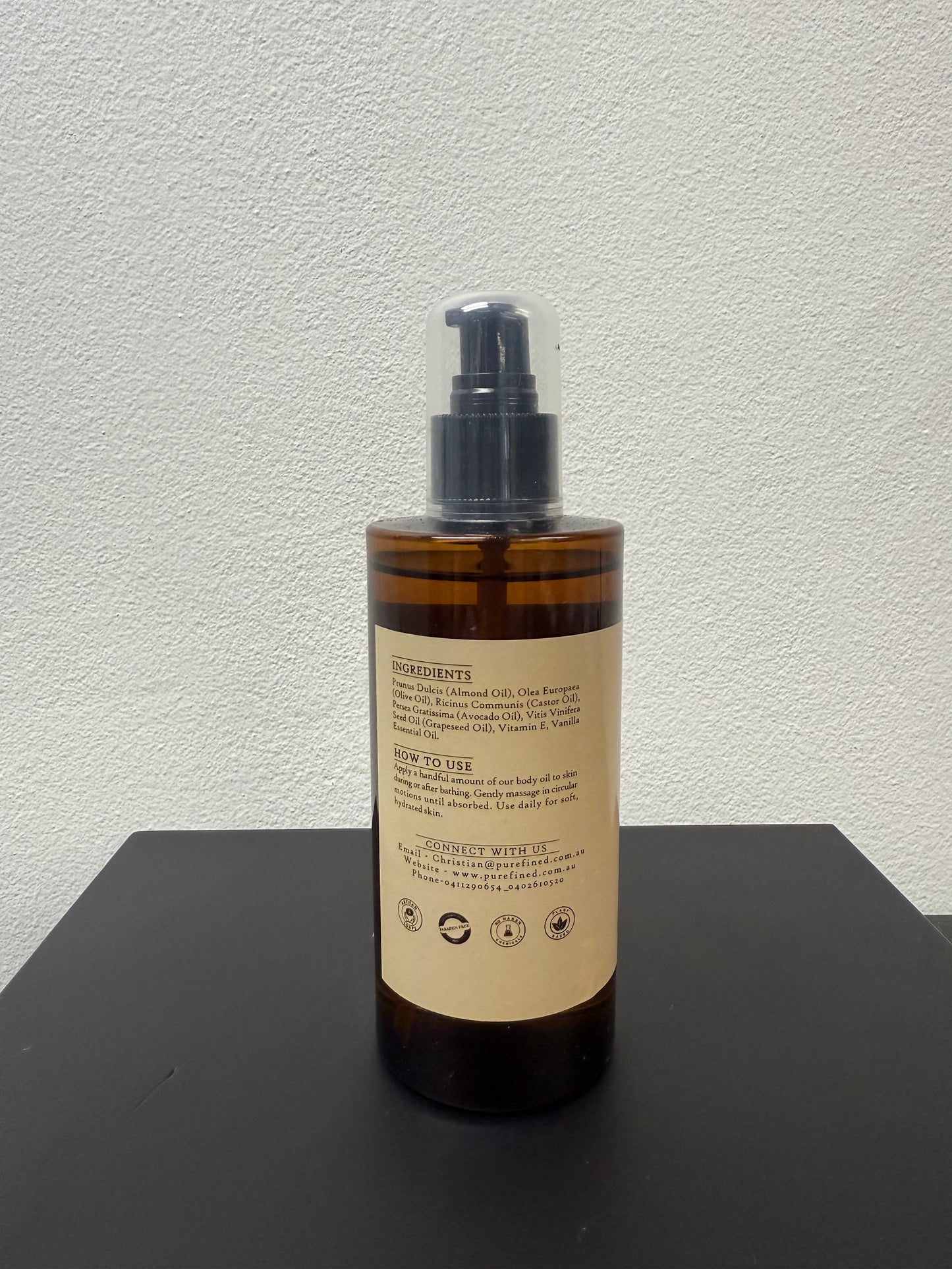 Organic Olive and Vanilla Body Oil 240ml