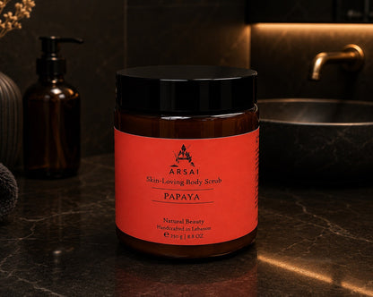 Exfoliating Olive and Papaya Body Scrub 250g