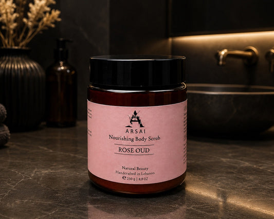 Exfoliating Olive and Rose Oud Body Scrub 250g