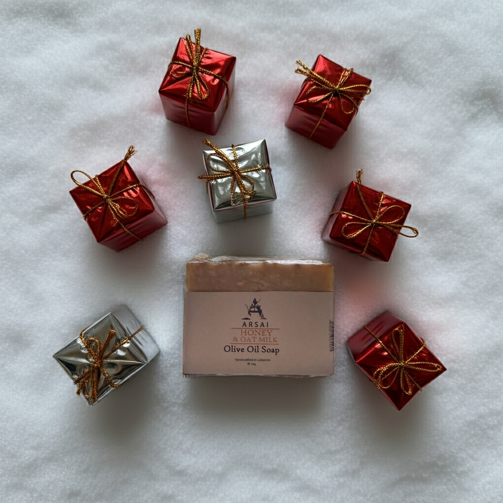 Arsai Olive Oil Honey and Oat Milk Soap Bar