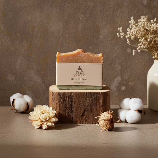 Arsai Olive Oil Papaya Soap Bar