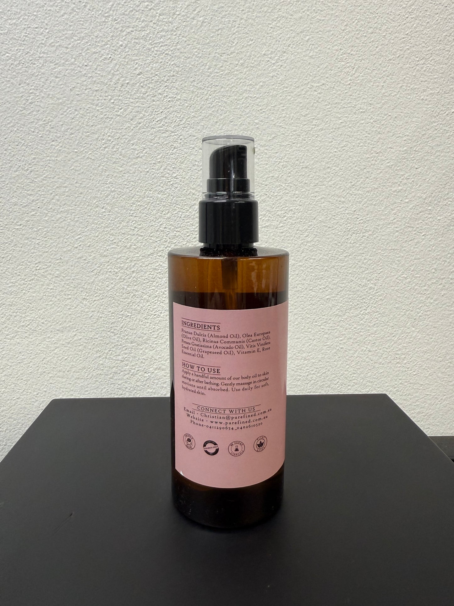 Organic Olive and Rose Body Oil 240ml