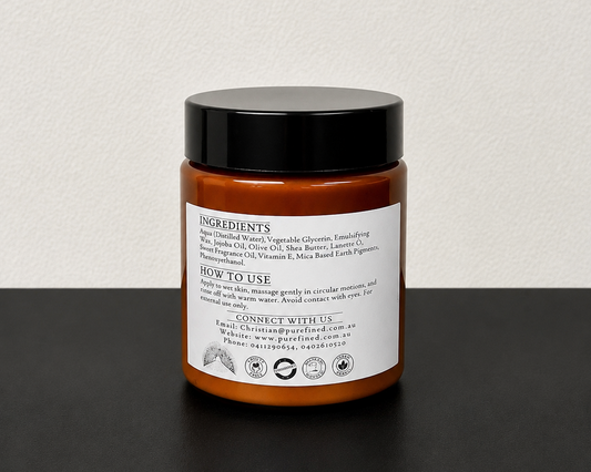 Moisturising Olive and Charcoal and Musk Body Butter 250g