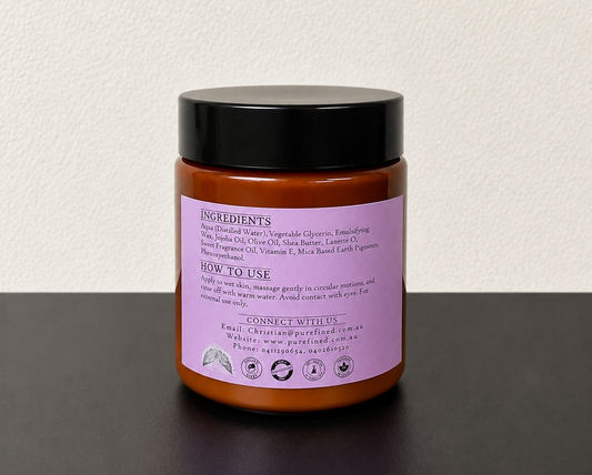 Moisturising Olive and Violet Body Butter 250g