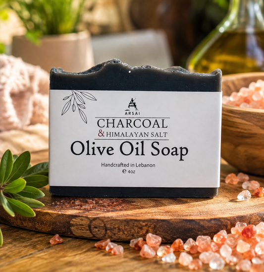 Arsai Olive Oil Charcoal Bar Soap