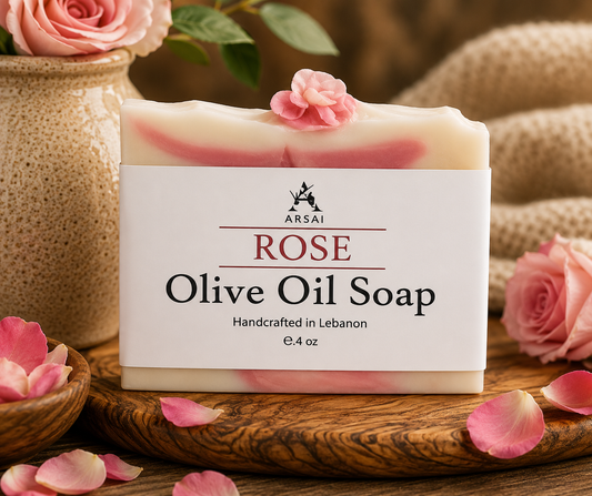 Arsai Rose Pure Olive Bar Soap
