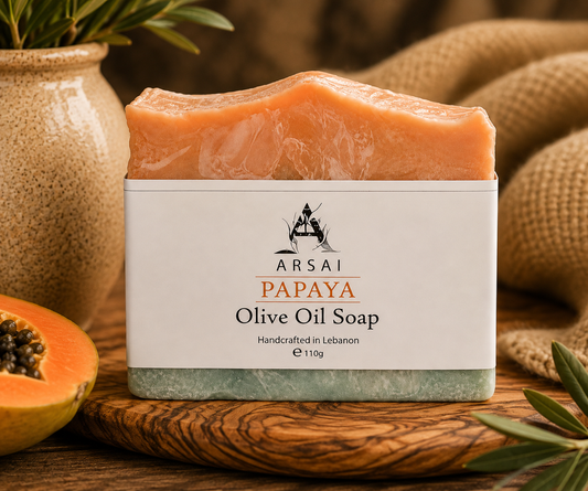 Arsai Olive Oil Papaya Soap Bar