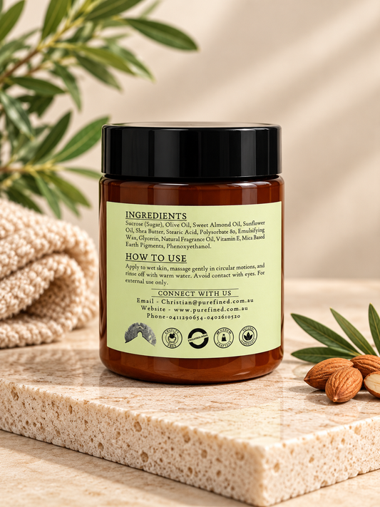 Exfoliating Olive and Gardenia Body Scrub 250g