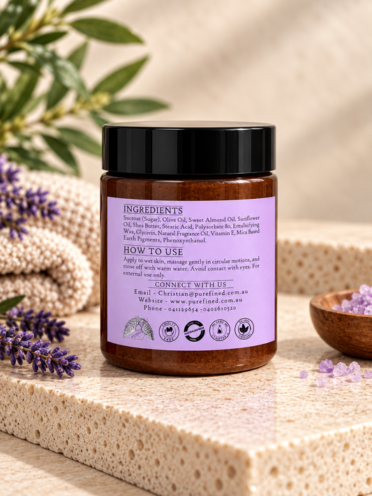 Exfoliating Olive and Violet Body Scrub 250g