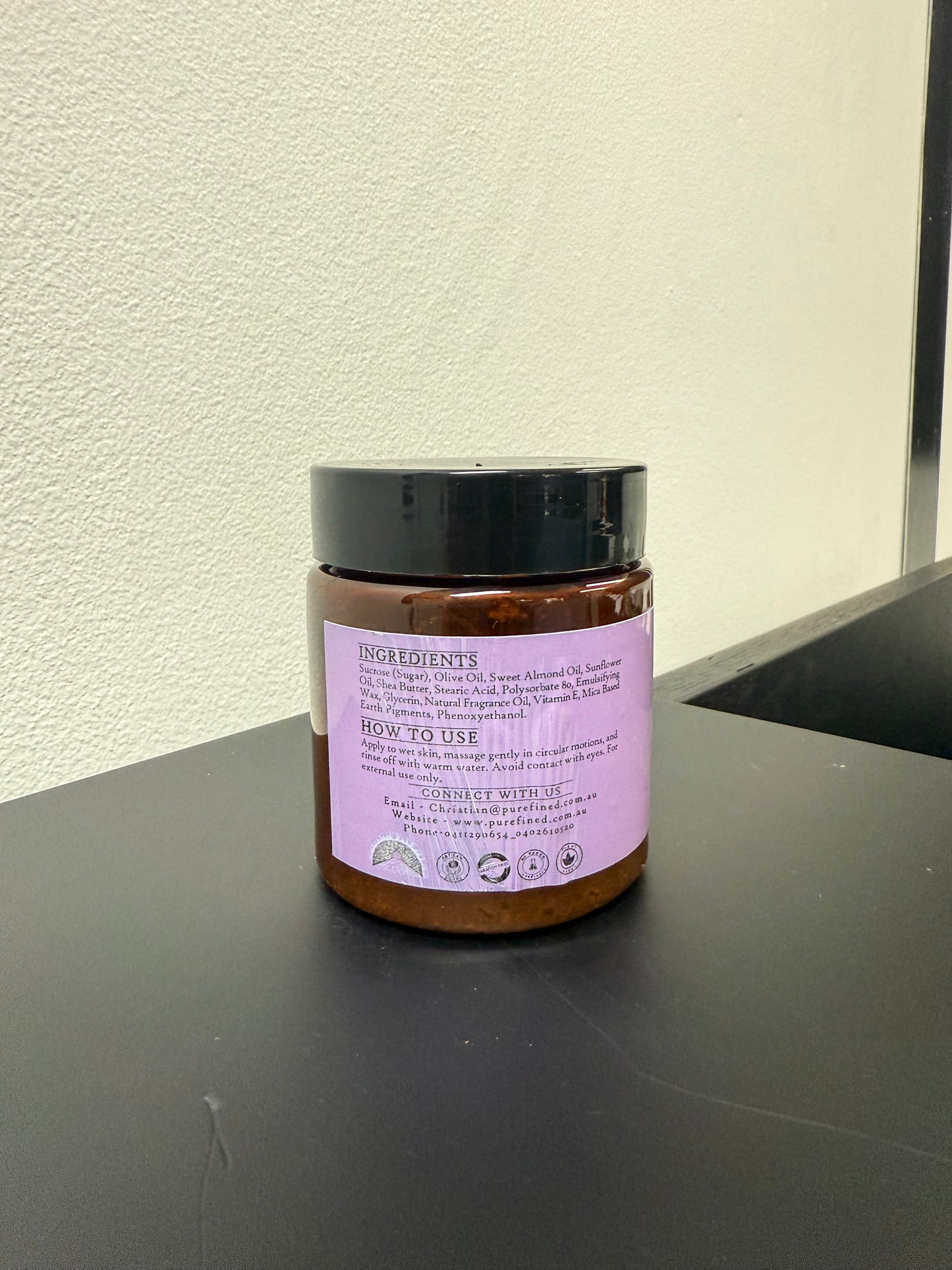 Exfoliating Olive and Violet Body Scrub 250g