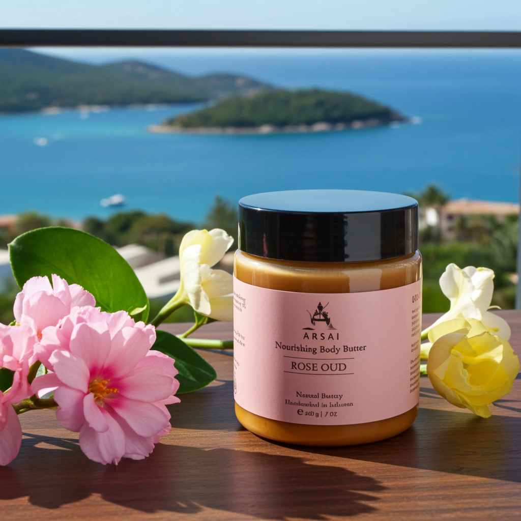 Moisturising Olive and Rose Oud Body Butter 250g