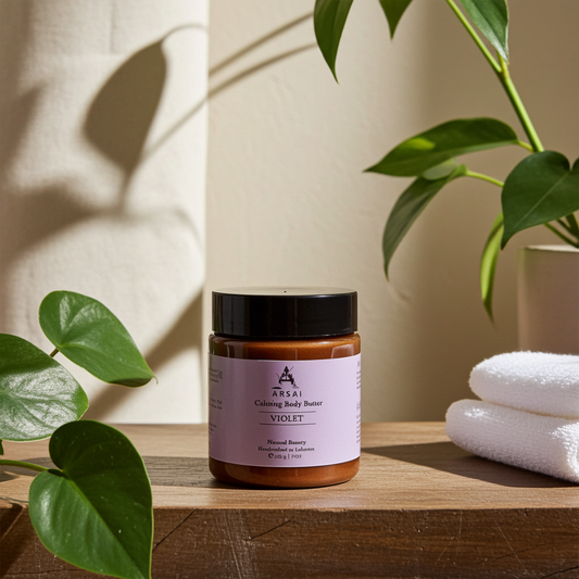 Moisturising Olive and Violet Body Scrub 250g