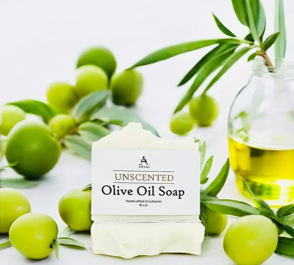 Arsai Unscented Pure Olive Oil Bar Soap