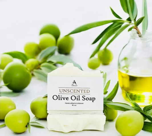 Arsai Unscented Pure Olive Oil Bar Soap