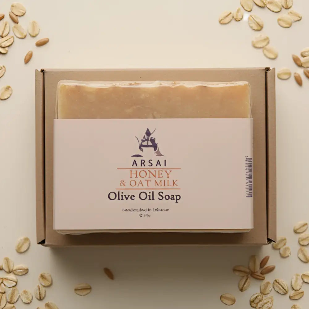 Arsai Olive Oil Honey and Oat Milk Soap Bar