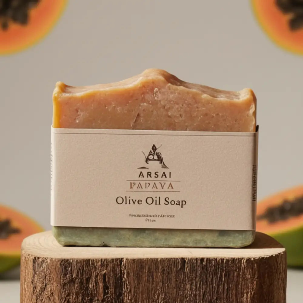 Arsai Olive Oil Papaya Soap Bar