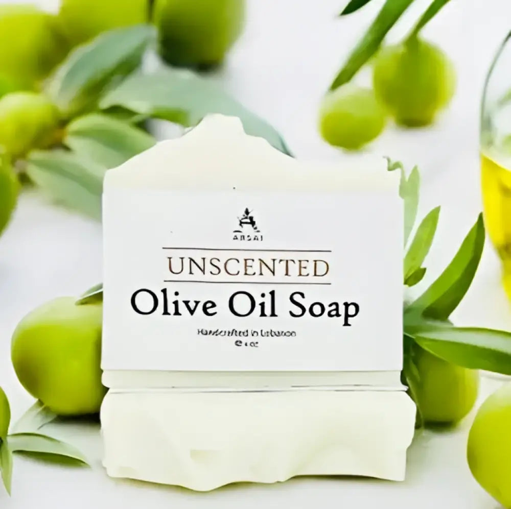 Arsai Unscented Pure Olive Oil Bar Soap