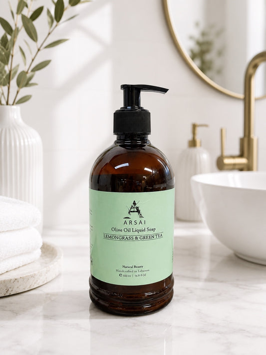 Olive Oil Lemon Grass and Green Tea Liquid Hand Soap 500ml