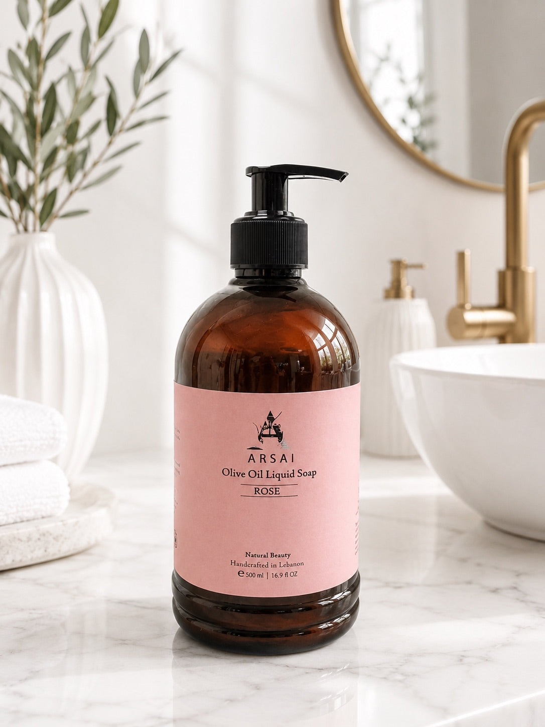 Olive Oil Rose Liquid Hand Soap 500ml