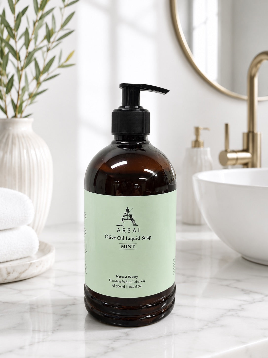 Olive Oil Mint Liquid Hand Soap 500ml