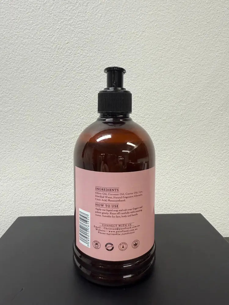 Olive Oil Rose Liquid Hand Soap 500ml